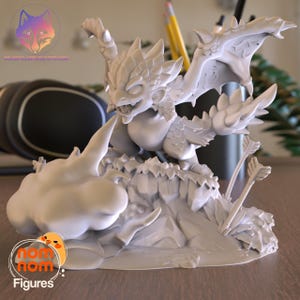 Chibi Wyvern | Resin 3D Print | NomNom Figures | Display Figure | Unpainted or Hand painted