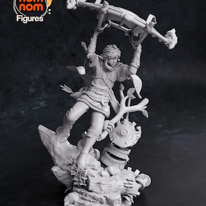The silent Hero Statue | Resin 3D Print | NomNom Figures | Display Figure | Unpainted or Hand painted