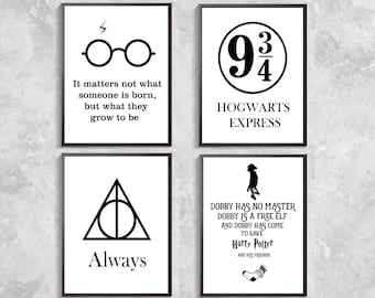 Harry Potter Druck Harry Potter Zitate Poster Severus Snape Etsy