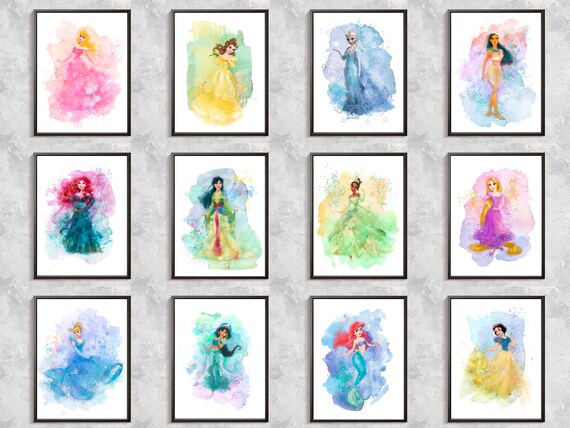 12 princesses printable princess