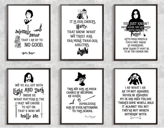 Harry Potter Druck Harry Potter Zitate Poster Severus Snape Etsy