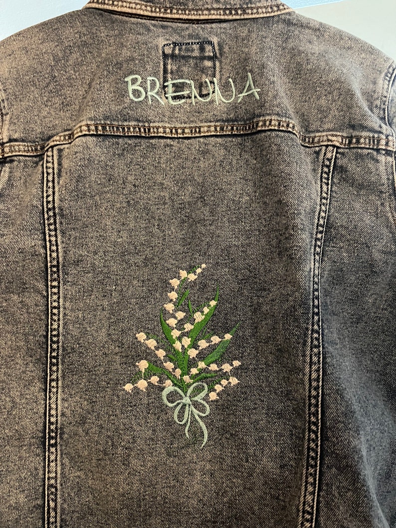 Custom Embroidered Jacket Etsy