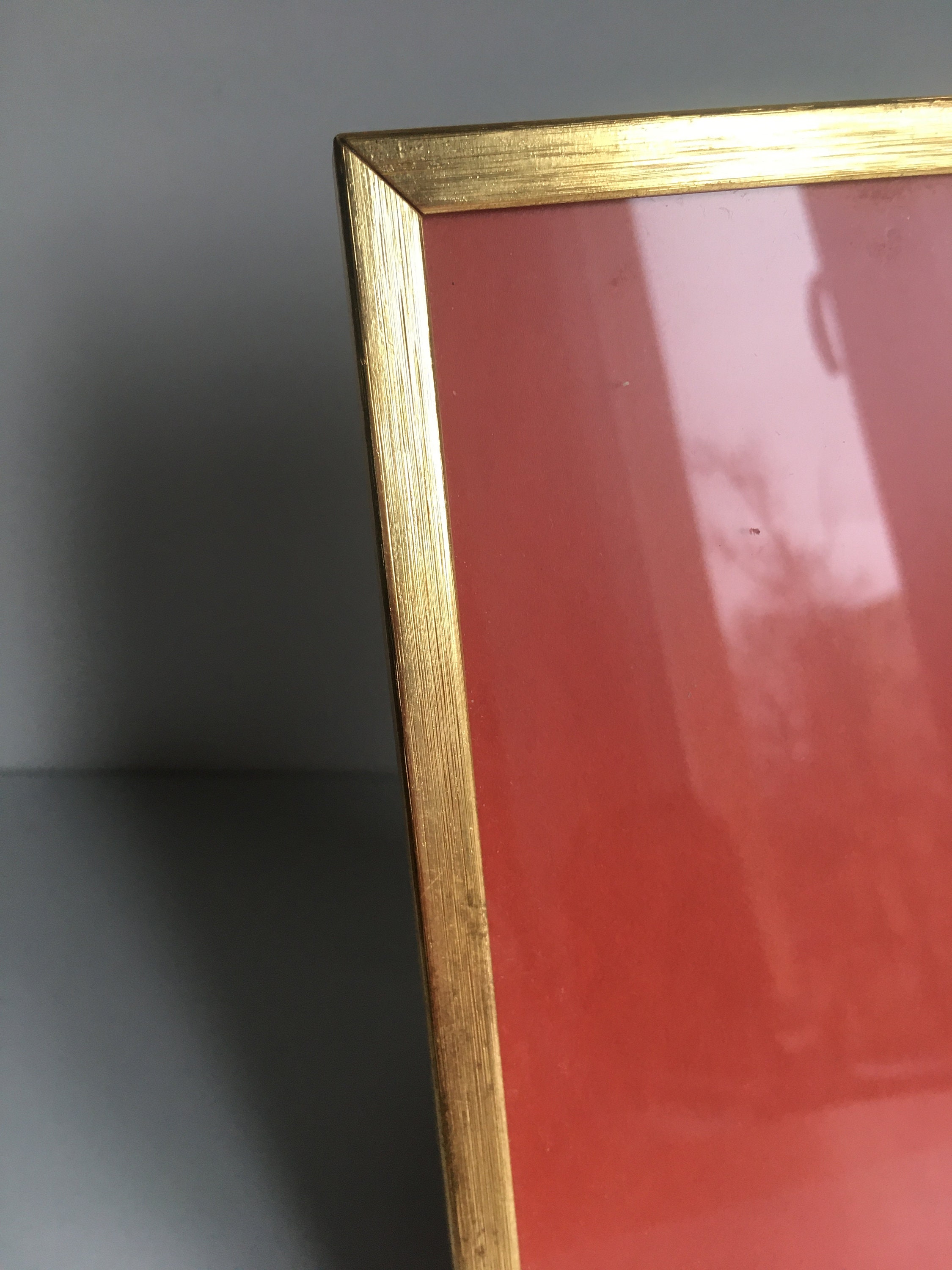 Vintage Danish Jyden Gold Metal Small Photo Frame.home Decor.1970's - Etsy