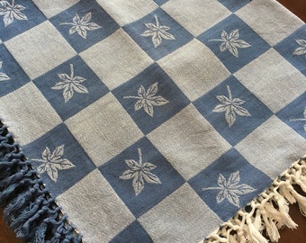 Sweden Linen Hand Woven Fabric,tablecloth,cloth With Fringe