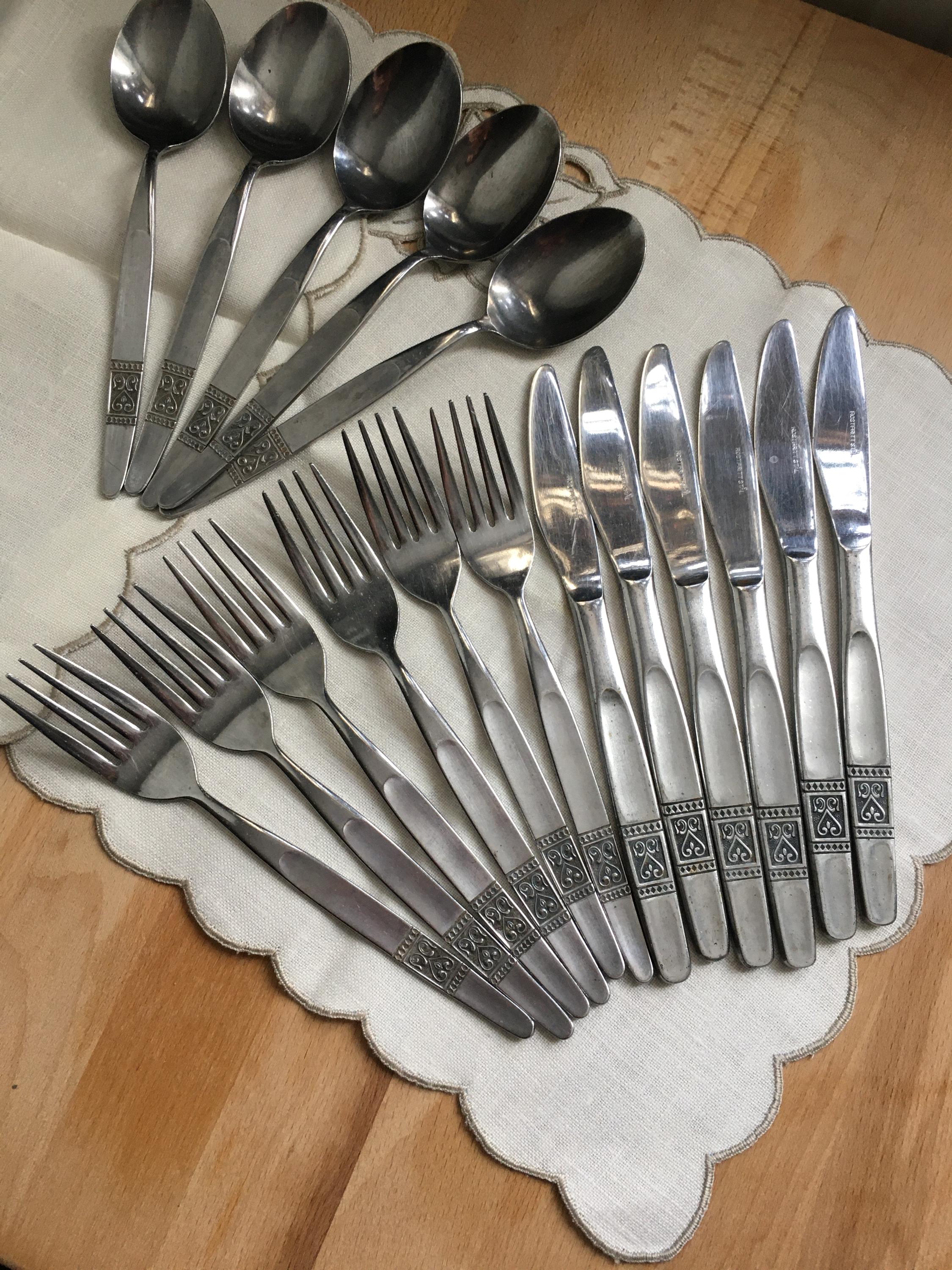 スウェーデン　ROSTFRITT STAL　カトラリーセット スウェーデンROSTFRITT STAL/カトラリー/デザートフォーク