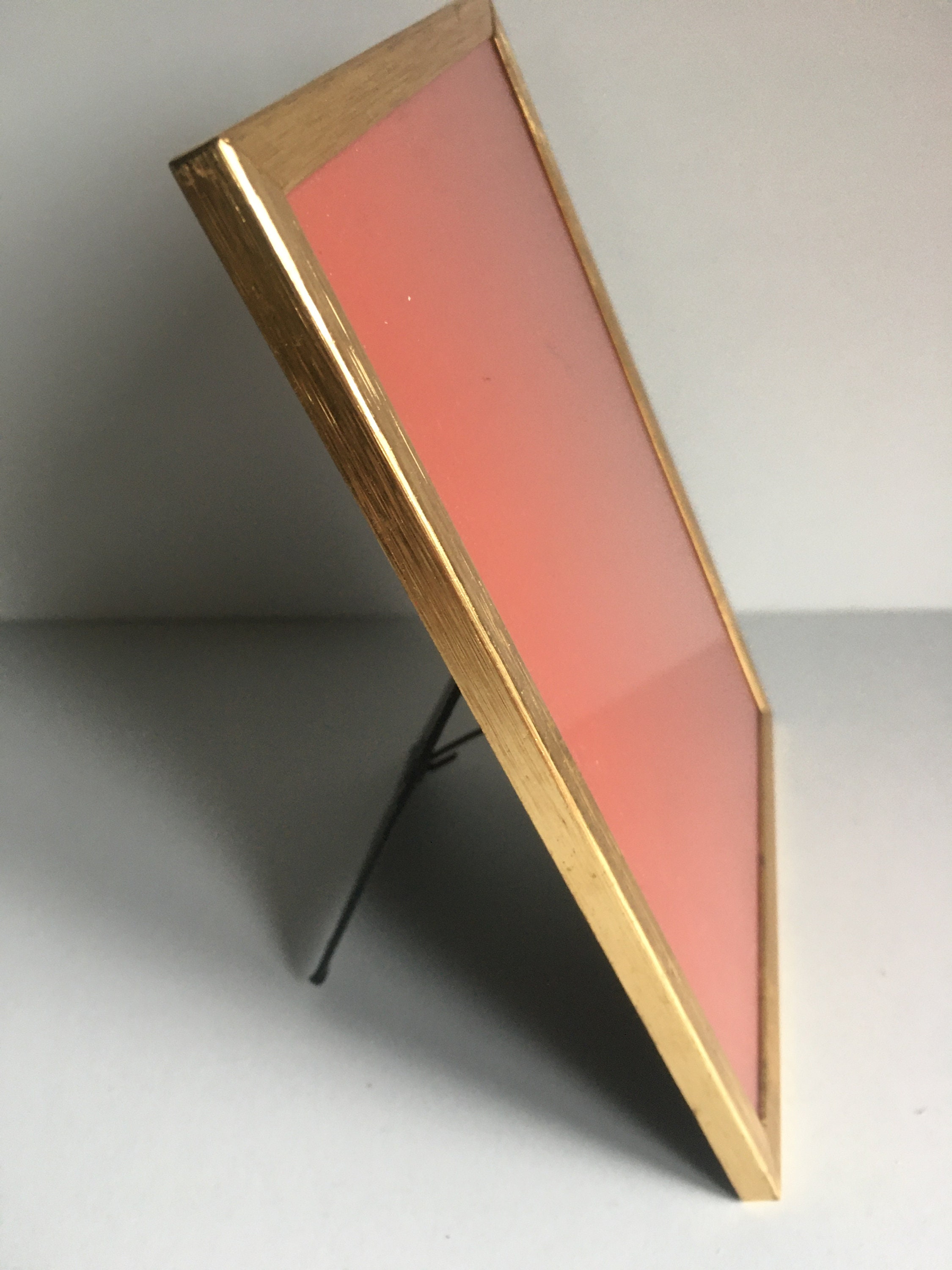 Vintage Danish Jyden Gold Metal Small Photo Frame.home Decor.1970's - Etsy