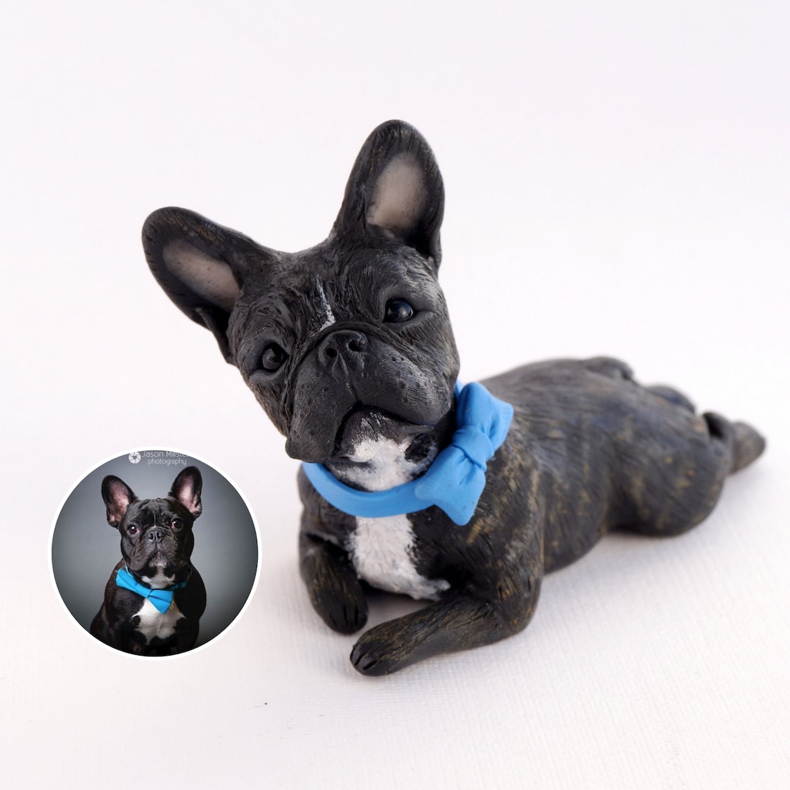 Custom dog figurines made in polymer clay French Bulldog Etsy