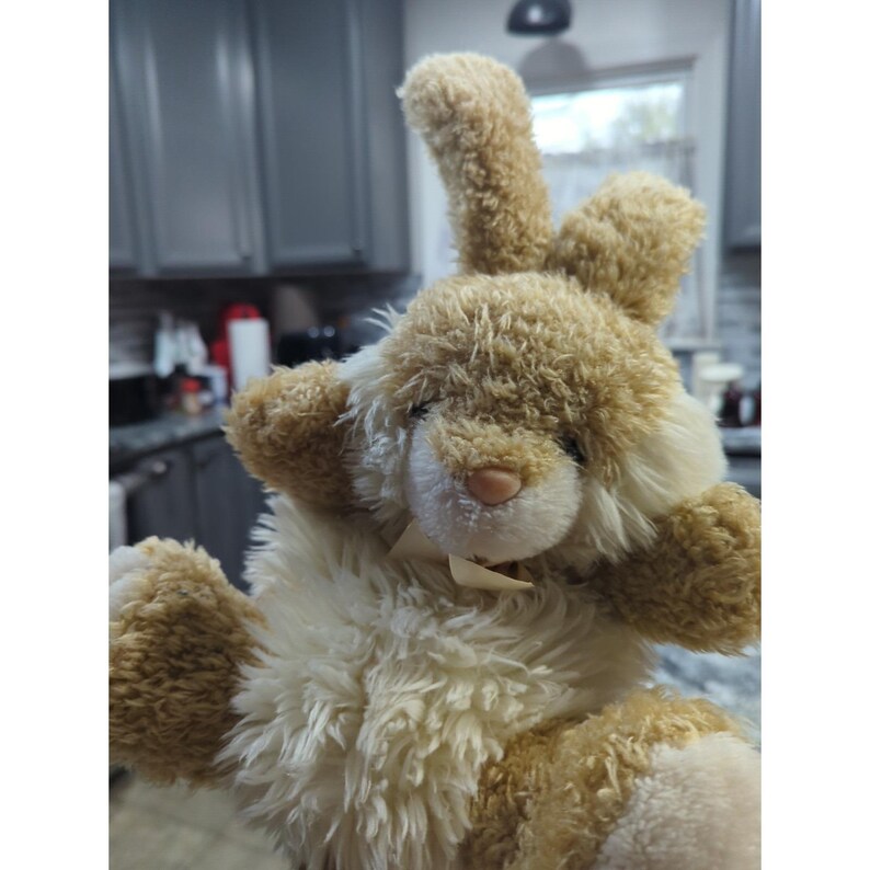 Snuggies Lab Rabbits Vintage Snuggie Toy Hand Puppet Tan & White Bunny Rabbit Plush Toy - Etsy
