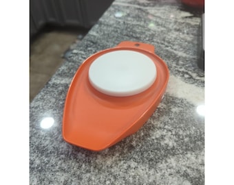 Vintage Tupperware 1432-6 Chop & Pour Orange Cutting Board MCM