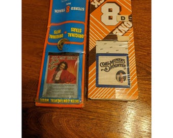 Lote de 2 cintas de 8 pistas vintage de Loretta Lynn: "Coal Miner's Daughter"