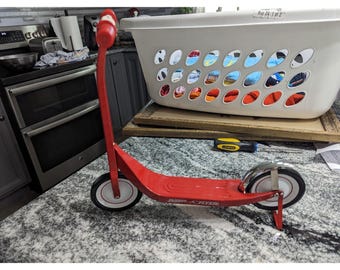 Radio Flyer Miniature Scooter Decoration 12in Red Metal Scooter Decor