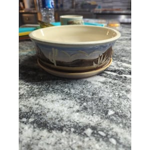 Vtg Gordon Pottery Succulent Planter Cactus Desert Southwest Design Handcarved