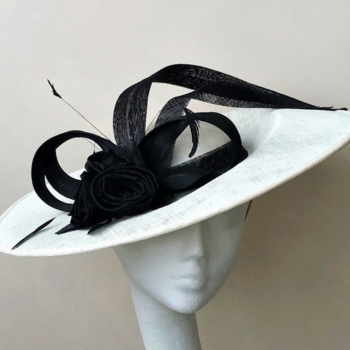 Black and White Wedding Hat Mother of 