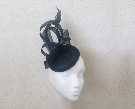 Navy Fascinator Navy Wedding Hat Blue 