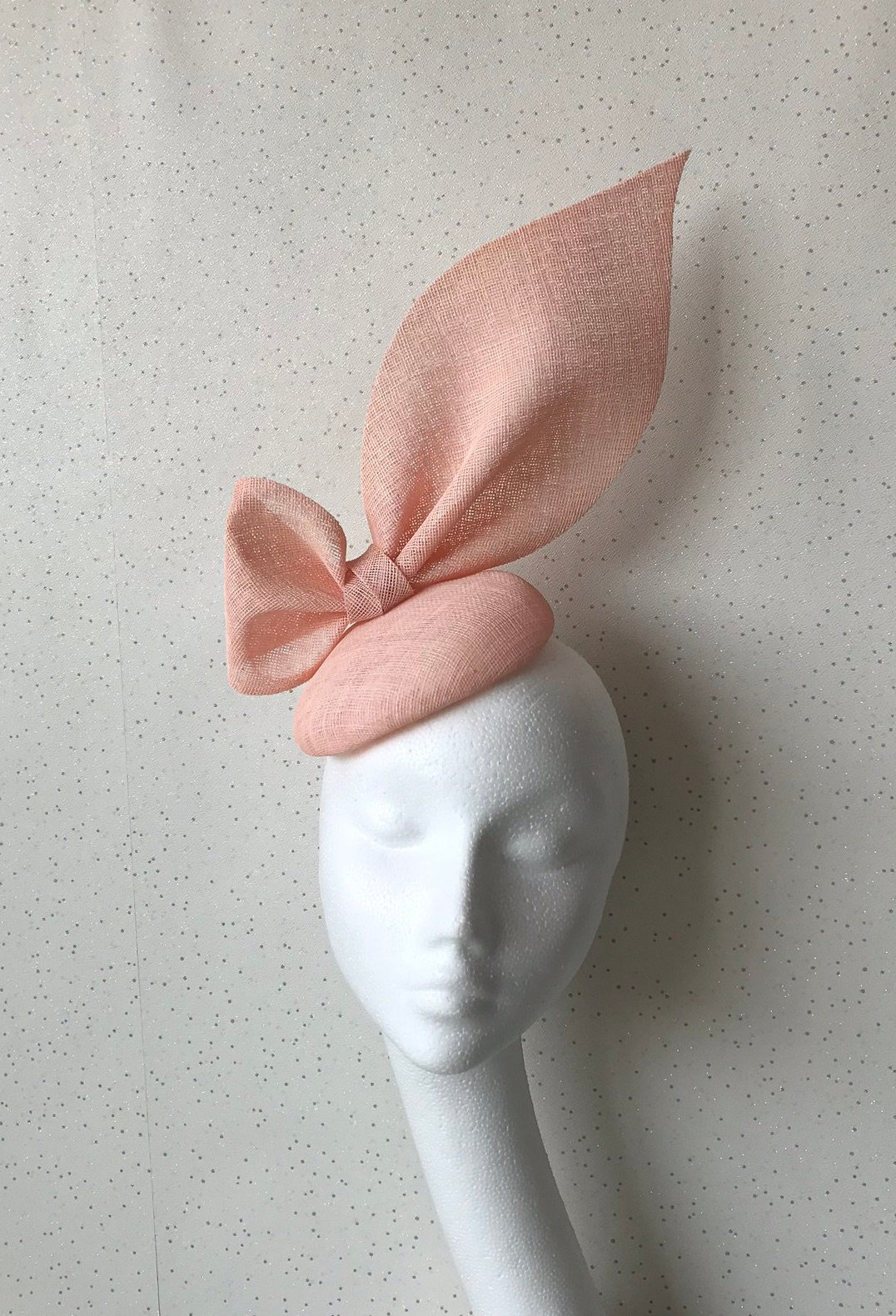 Pale Pink Fascinator Pink Bow Ascot Hat 