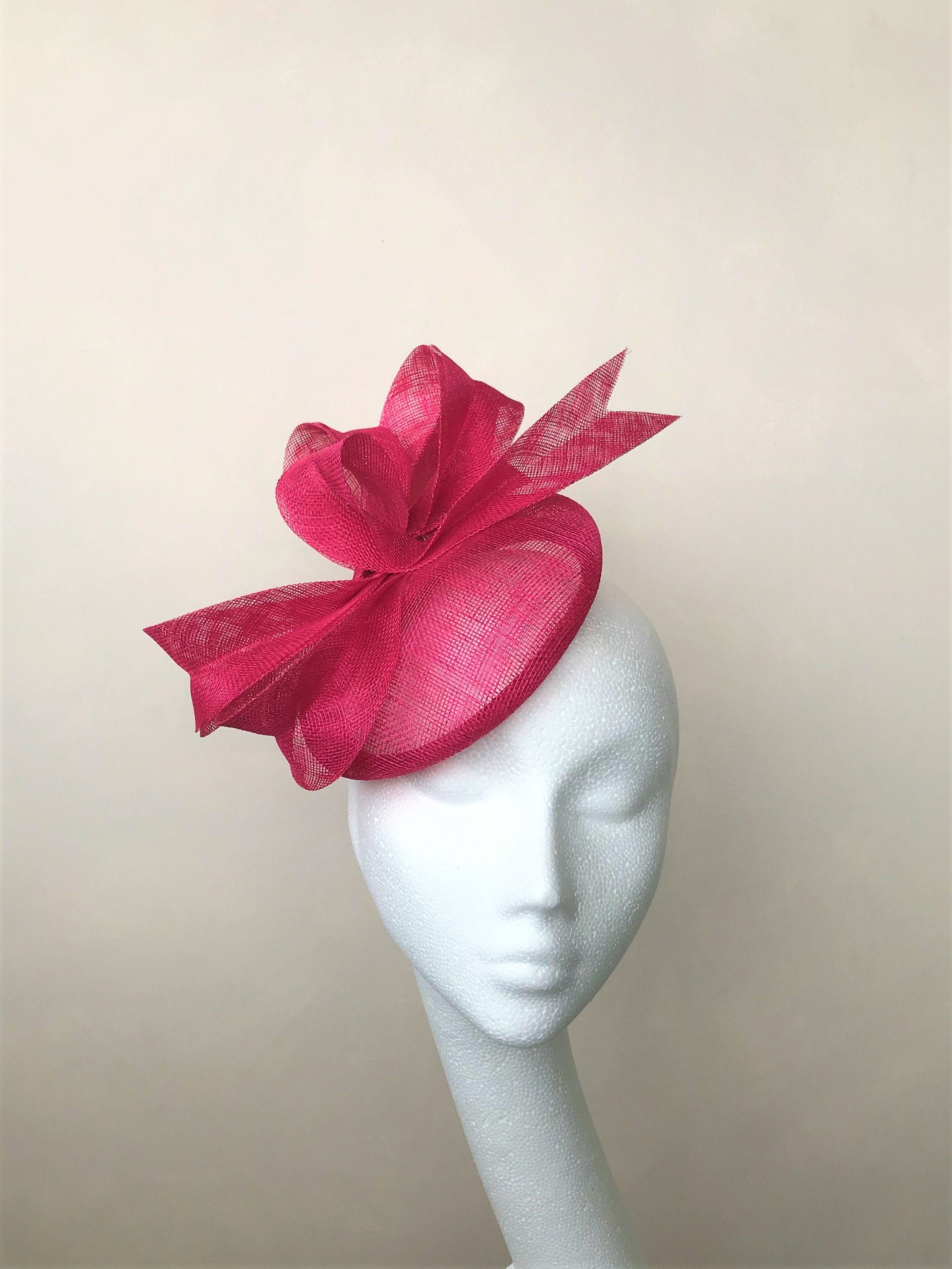 Fuchsia Fascinator Bright Pink 