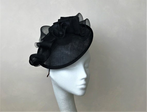 Black Fascinator Wedding Disc 