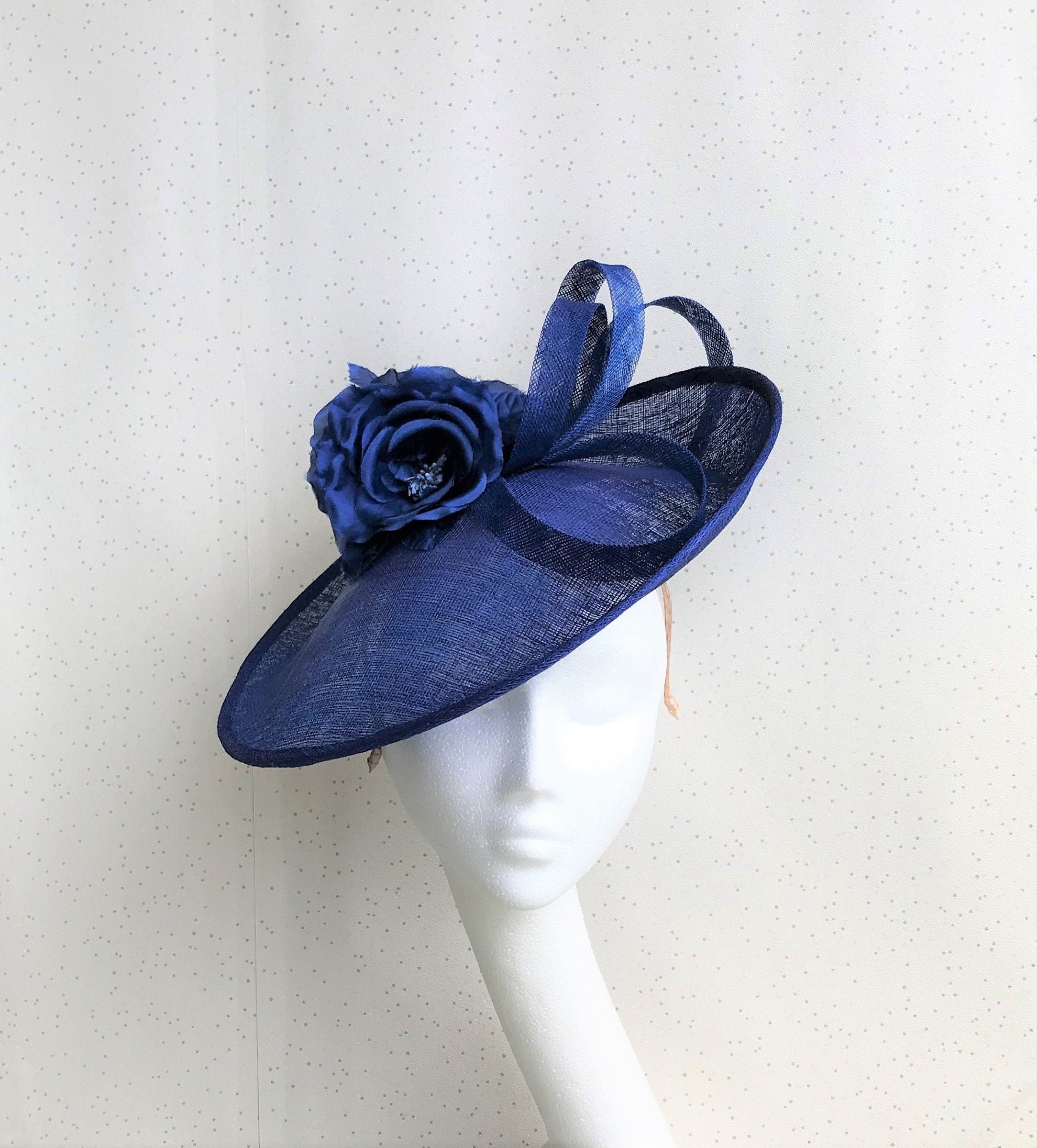 Royal Blue Wedding Hat Classic Blue 
