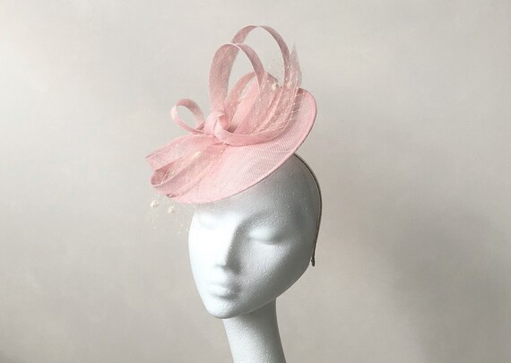 Pale Pink Wedding Fascinator Pink 