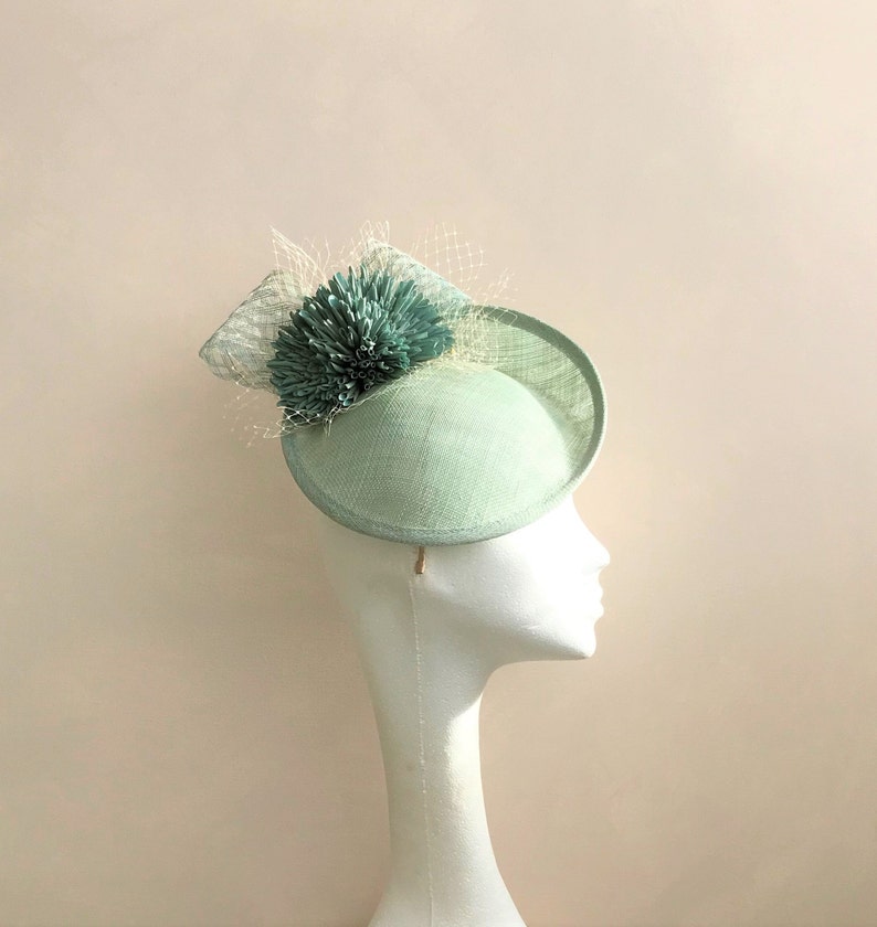 green wedding hat