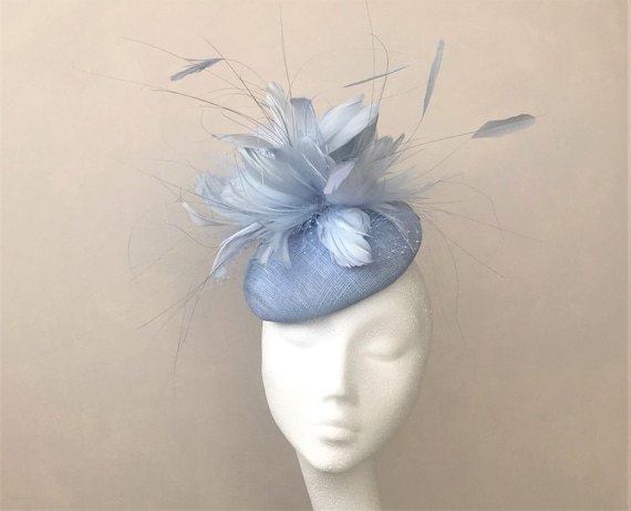 Light blue wedding hat deals