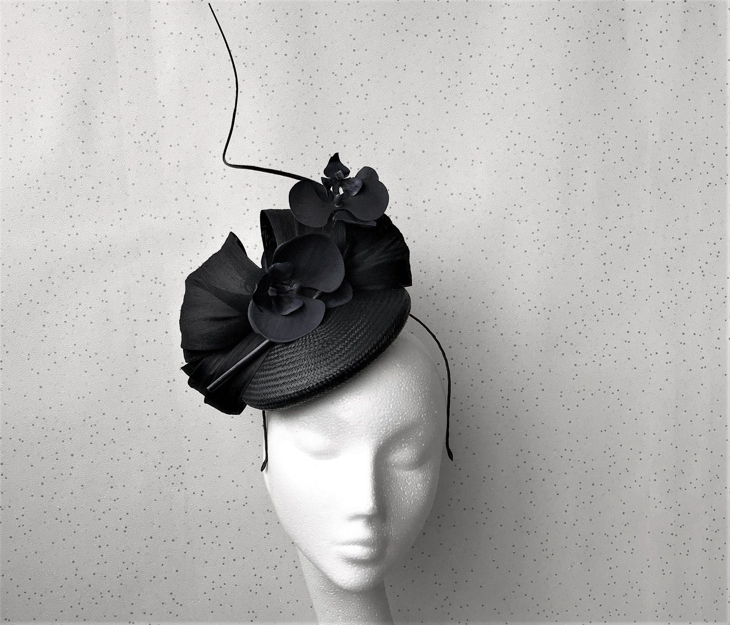 Black fascinator deals