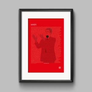 When - Arsène Wenger Poster - Words by Arseblog design by MrHChapman print