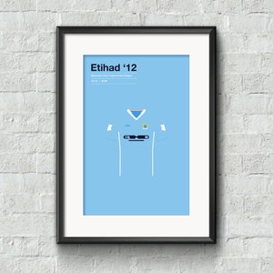 Manchester City &#39;Etihad 12&#39; poster print