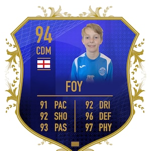 Customised Football Player Poster Graphics