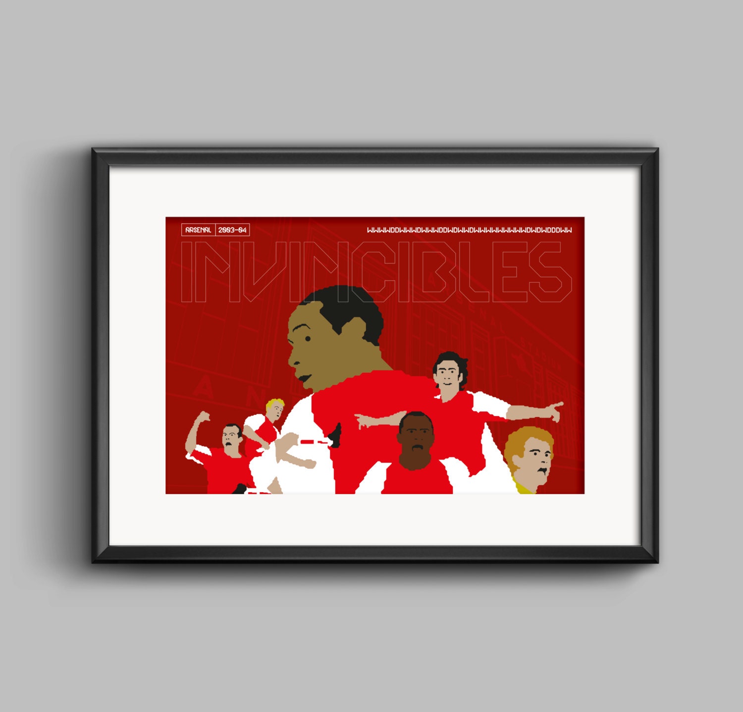 Arsenal Invincibles Legends Poster Print Etsy