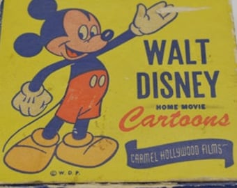 60 70 Vintage Walt Mickey Mouse Disney Home Movie Cartoons Carmel Hollywood Film Tape Old Disney Movie