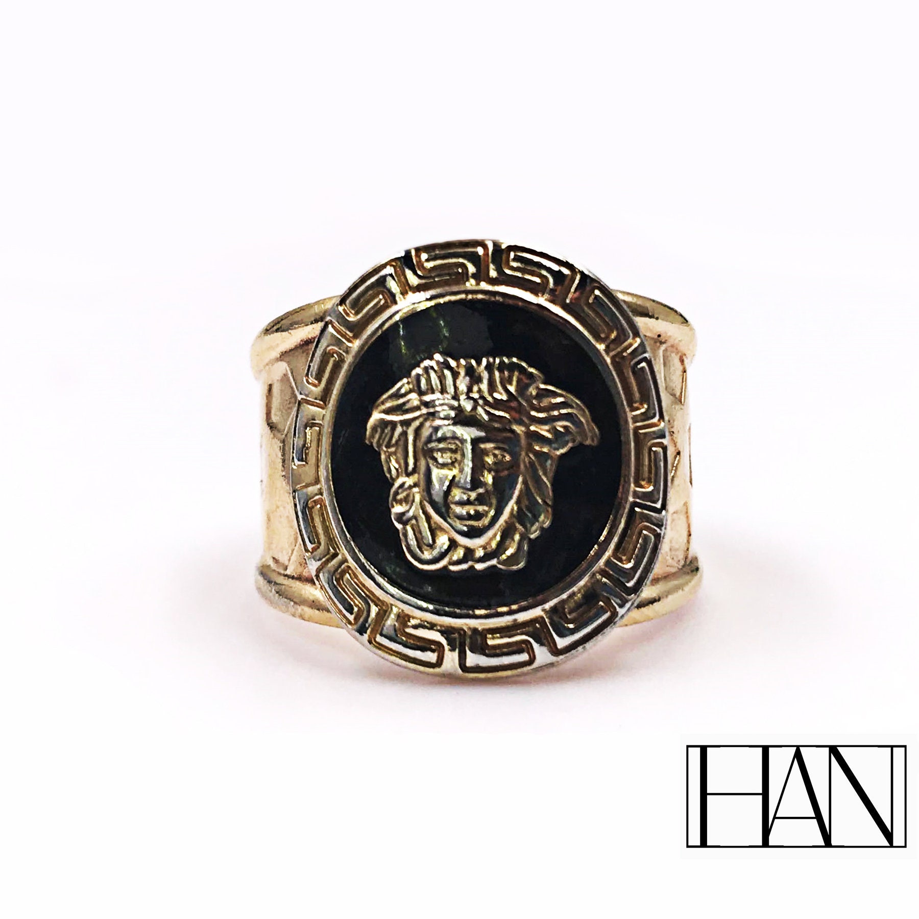 Versace Ring Gold / Anillo Versace Oro - Etsy Canada