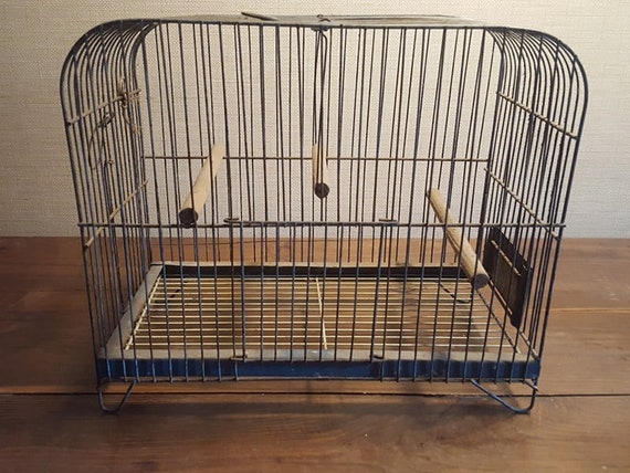 Old Vintage Antique French Bird Cage Birdcage Metal Ancienne Cage à Oiseaux