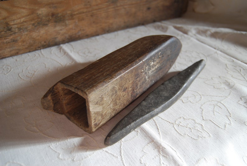 Old Rustic Primitive Antique Sharpening Stone Case and Wooden Etsy