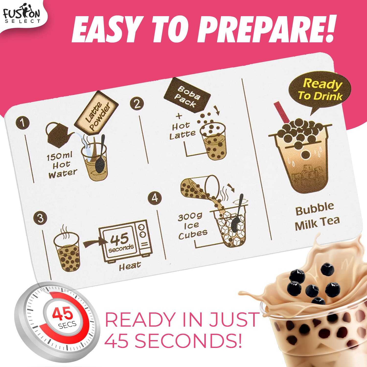 Authentic Instant Brown Sugar Boba Tea Kit with Classic Black Etsy