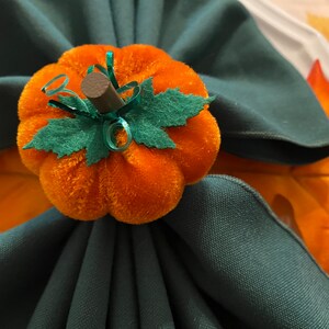 Velvet Pumpkin Napkin Ring