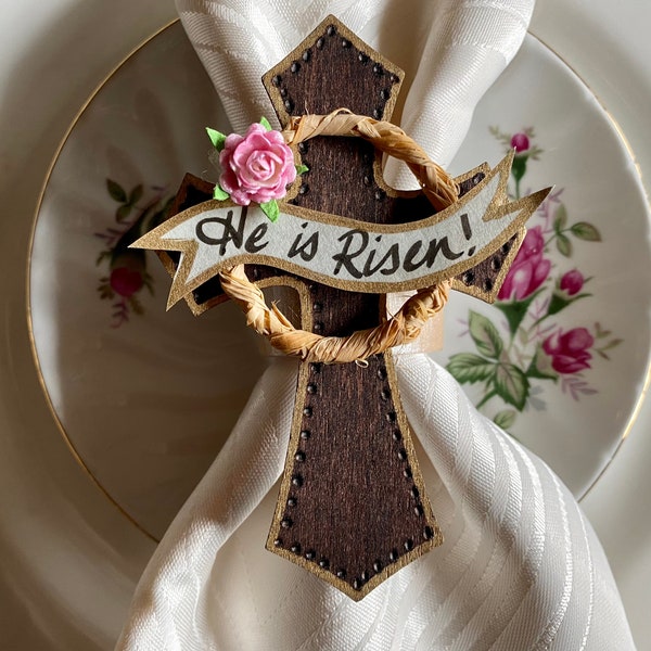 Easter Napkin Rings "He is Risen!"