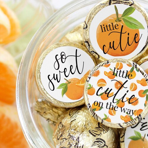 Little Cutie Baby Shower Decorations Cutie Orange Baby Shower Etsy