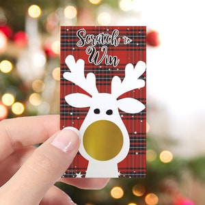 Christmas Party Scratch Off Game, Christmas Games and Party Scratcher, Group Christmas Party Activity, Family Office Holiday Fun, 28 players