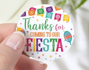 Thanks for Coming to Our Fiesta Stickers - Taco about a Baby Shower, Fiesta Gender Reveal Party, Fiesta Mexican Themed Birthday Labels