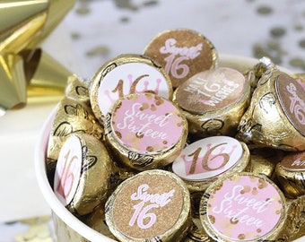 pink gold sweet 16 etsy