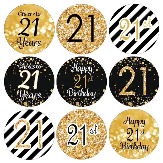 Shield Happy 21st Birthday Banner Personalized Party Backdrop Decoration
