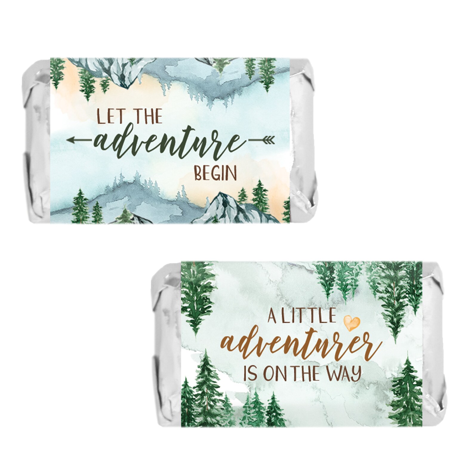 Let the Adventure Begin Baby Shower Candy Wrapper for Miniature ...