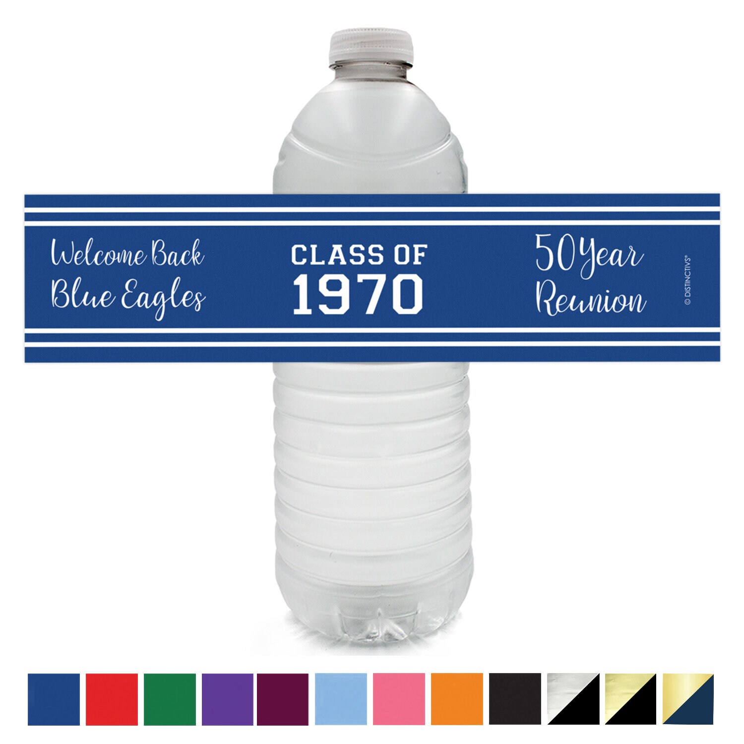 Class Reunion Decoration Water Bottle Labels Personalized Etsy
