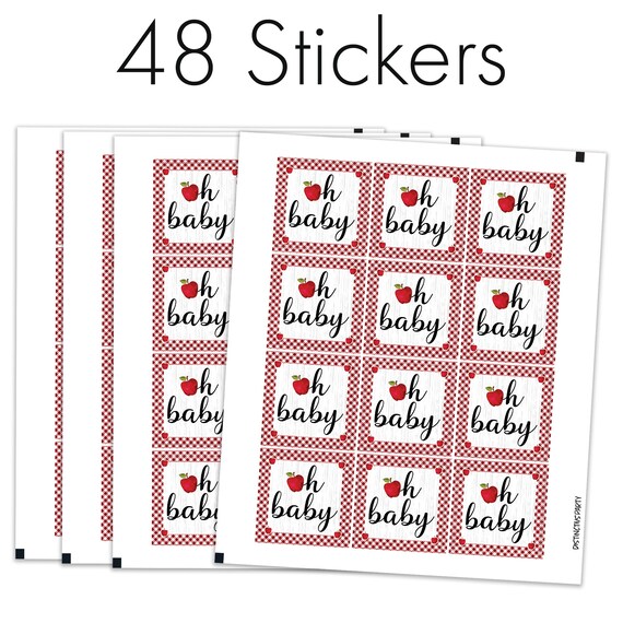 48 x BABY SHOWER PERSONALISED STICKERS LABELS PARTY FAVOURS SILVER RECTANGLE 