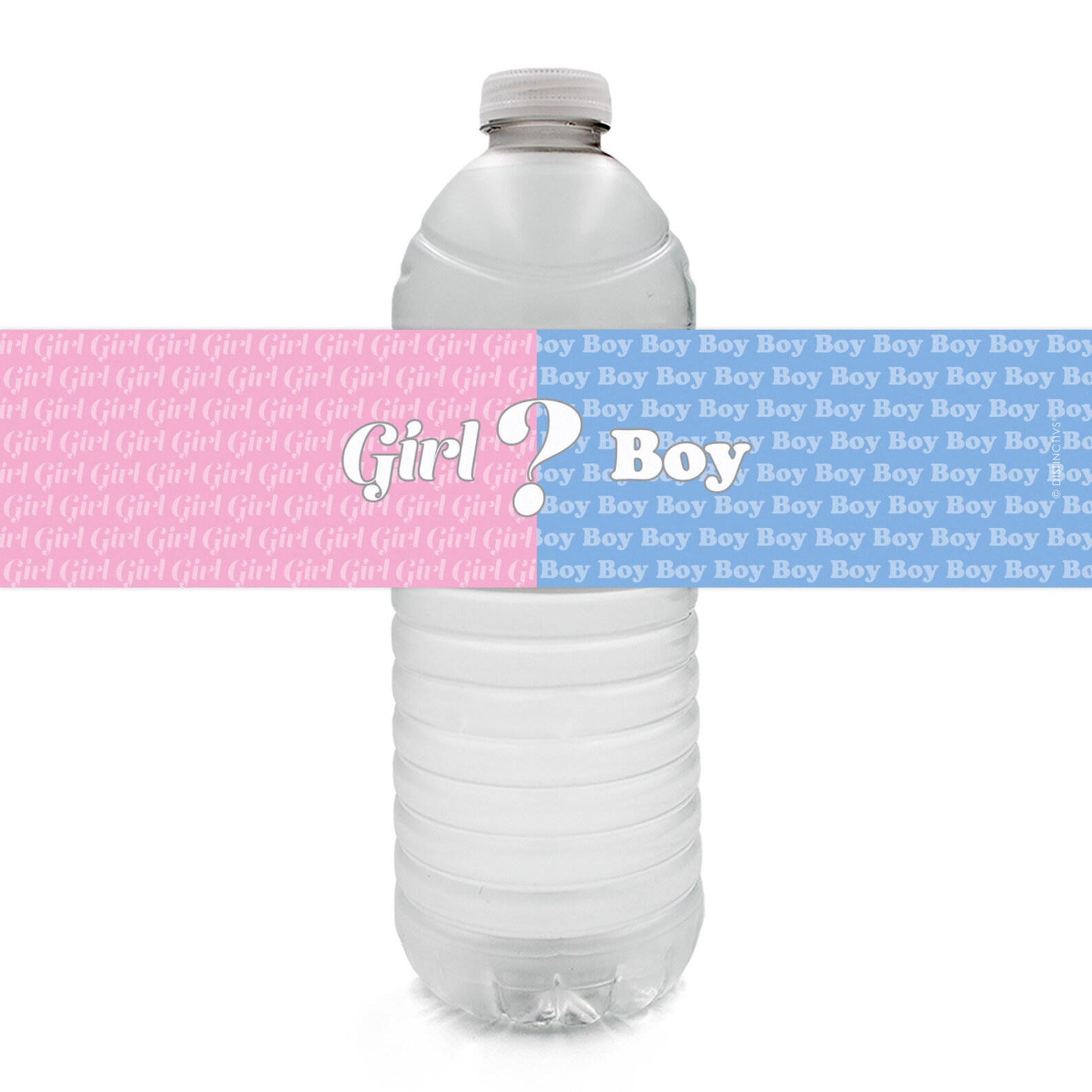 Baby Gender Reveal Party Water Bottle Labels boy or Girl Etsy