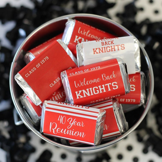 High School Reunion Decorations Custom Mini Candy Bar Etsy