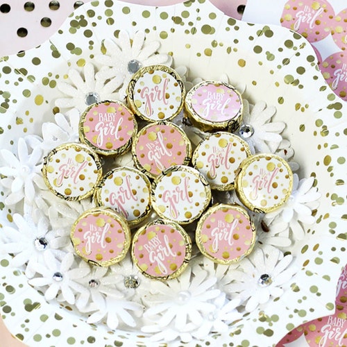 Pink and Gold Baby Shower Decorations / Girl Baby Shower Etsy