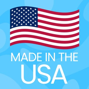May include: A red, white, and blue American flag waving in the wind with the text "MADE IN THE USA" below it.