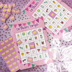 Juego de bingo imprimible para niñas, Bingo de cumpleaños, Bingo de  impresión instantánea rosa, Juego de bingo imprimible, Juego de bingo de  fiesta para niñas, fiesta infantil -  México